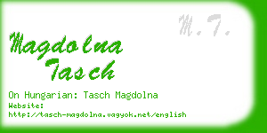 magdolna tasch business card